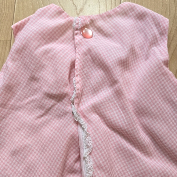 Vintage 2-piece pink gingham summer set - Picture 5 of 5